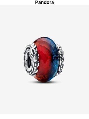 Pandora Game of Thrones Ice & Fire Dragons Dual Murano Glass Charm